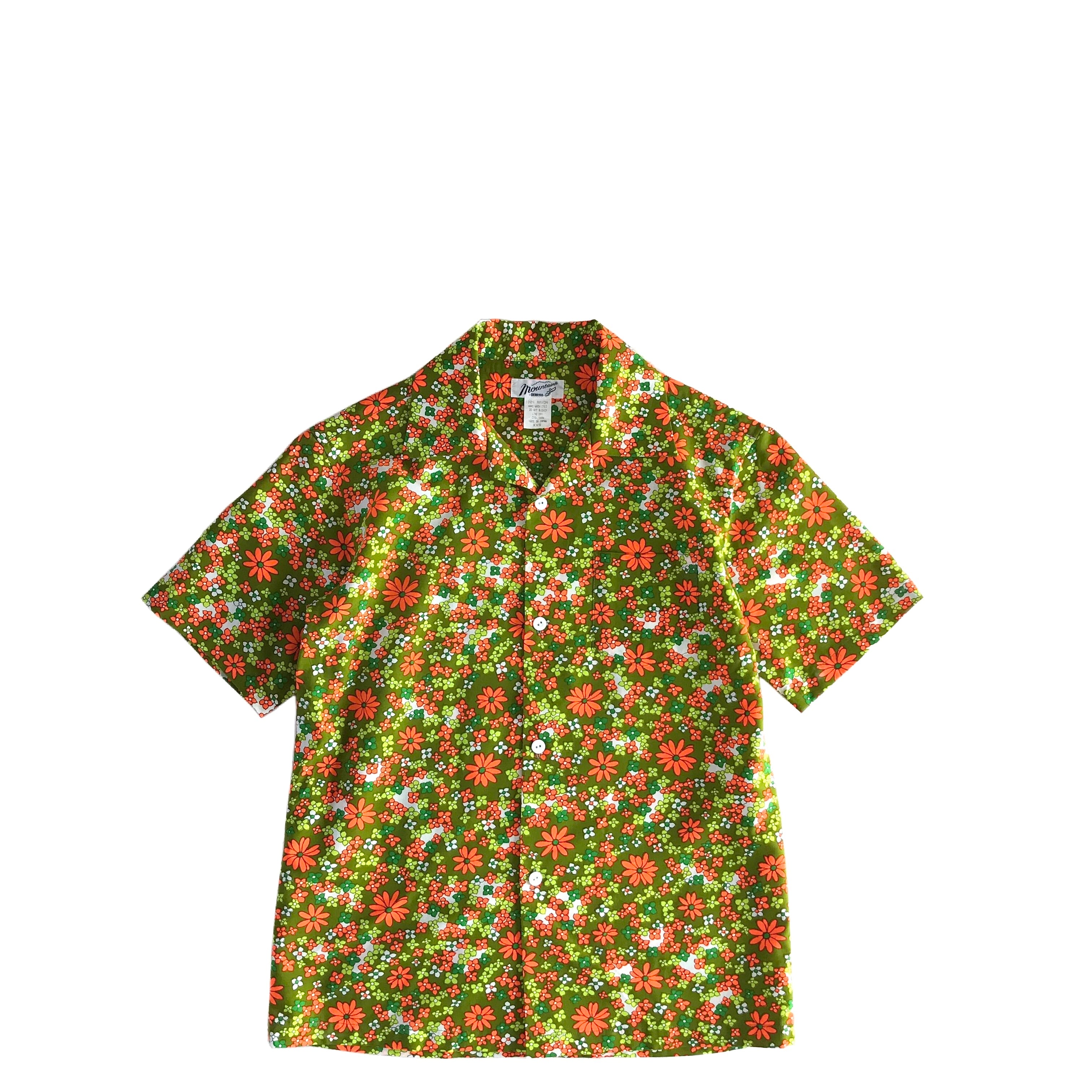 Mountain レディース＆ボーイズアロハシャツ / 70's flower