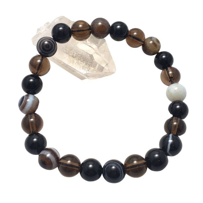魔除け 厄除け パワーストーン ブレスレット 天眼石 オニキス スモーキークォーツ 天然石 ブレス レディース メンズ プレゼント 占い師が選んだ開運ブレス ギフト グッズ 誕生日プレゼント アクセサリー