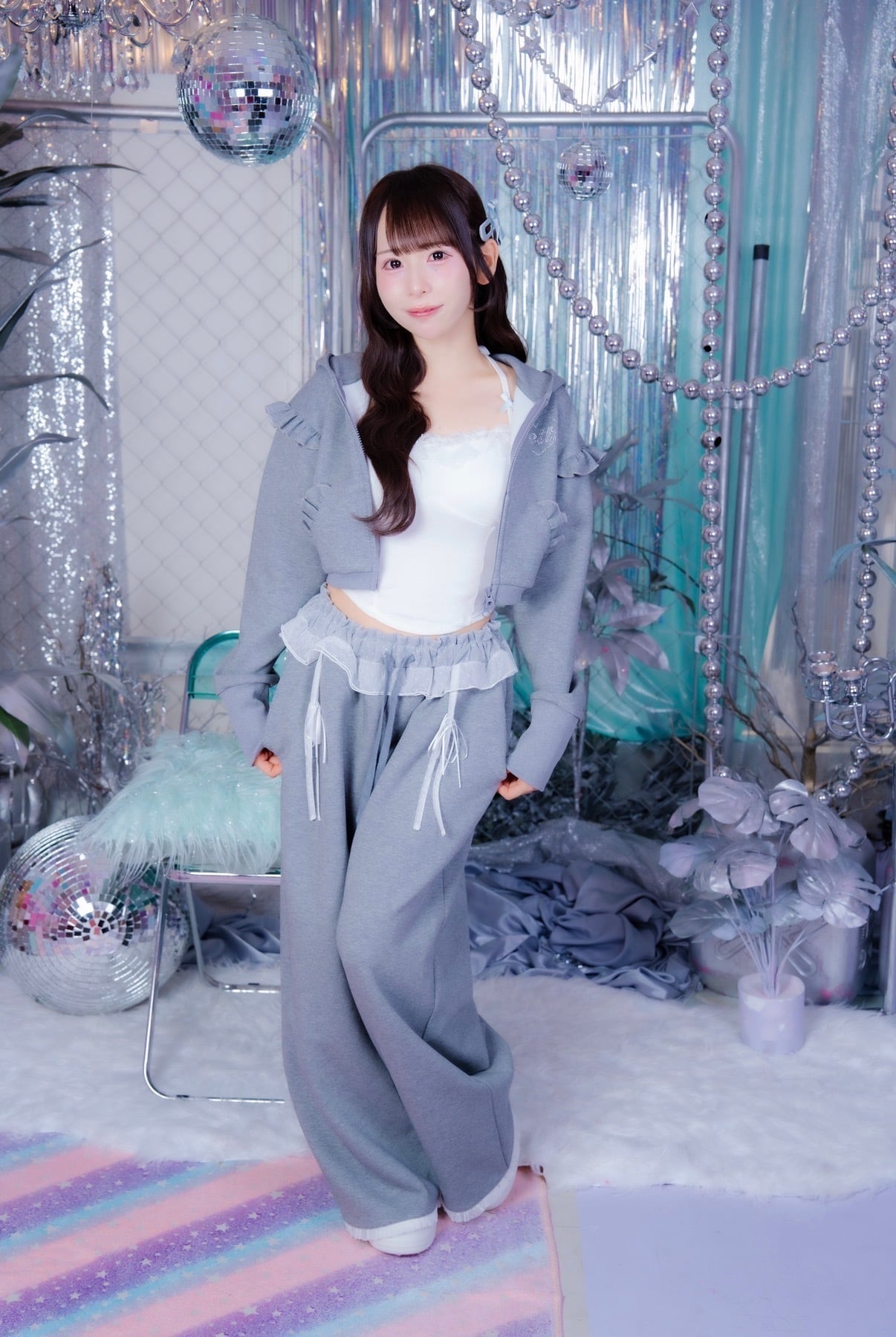 Dot Tulle Sweat Pants【10月中旬発送】