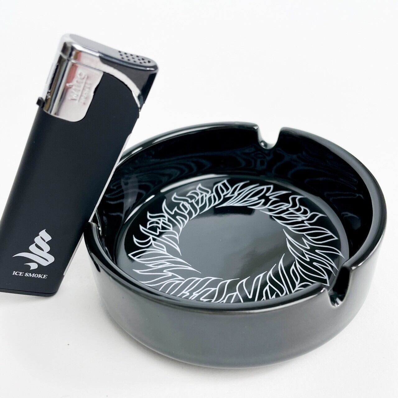 灰皿 まとめ売り 個数変更可能！ 陶器灰皿&LOGOライター | ICE SMOKE