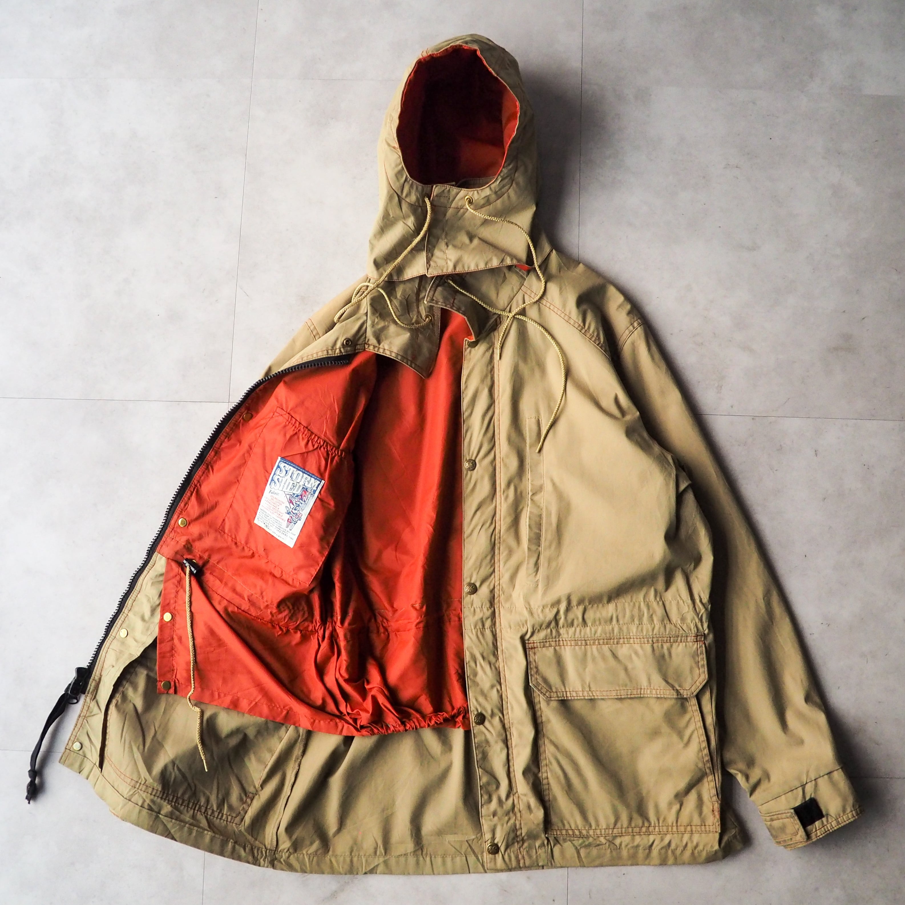 70s-80s “EDDIE BAUER” - storm shed - mountain parka made in USA 70年代 80年代  エディーバウアー マウンテンパーカー USA製 1枚袖 | anti knovum（アンタイノーム）