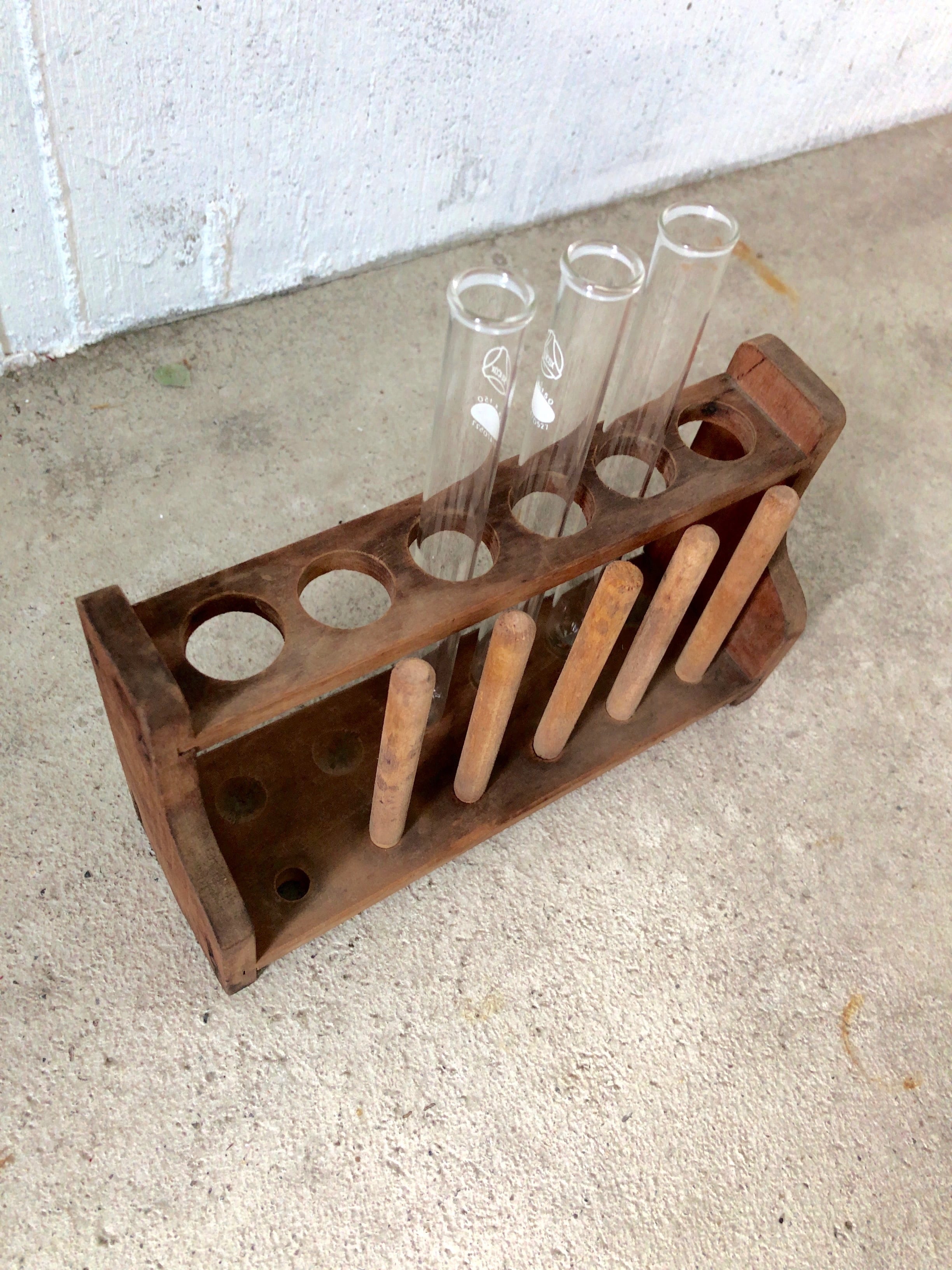 試験管15本セット アンティーク Z型試験管立 1型 | レトロで趣のある