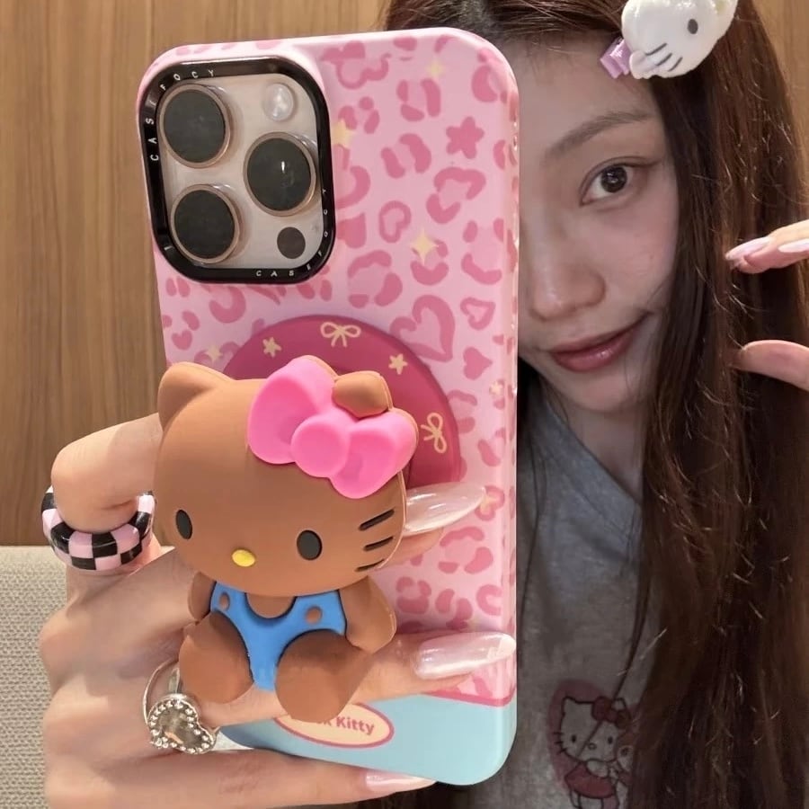 ハローキティ スマホケース 日焼けキティ iphoneケース 韓国 可愛い