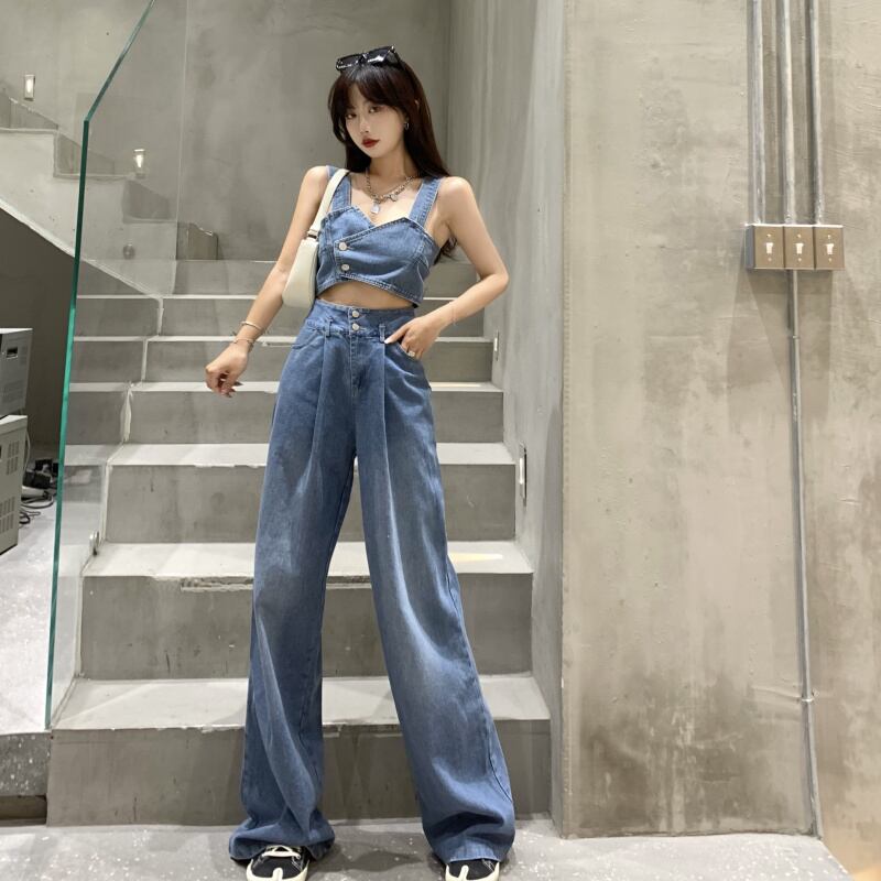 サマースタイルショートスリムルーズジーンズ カジュアルレディース 夏物 ドラファッションホール66673345197