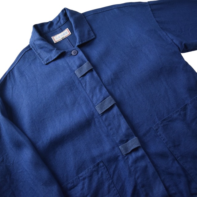 Indigo Linen Design Jacket / インディゴリネン デザインジャケット