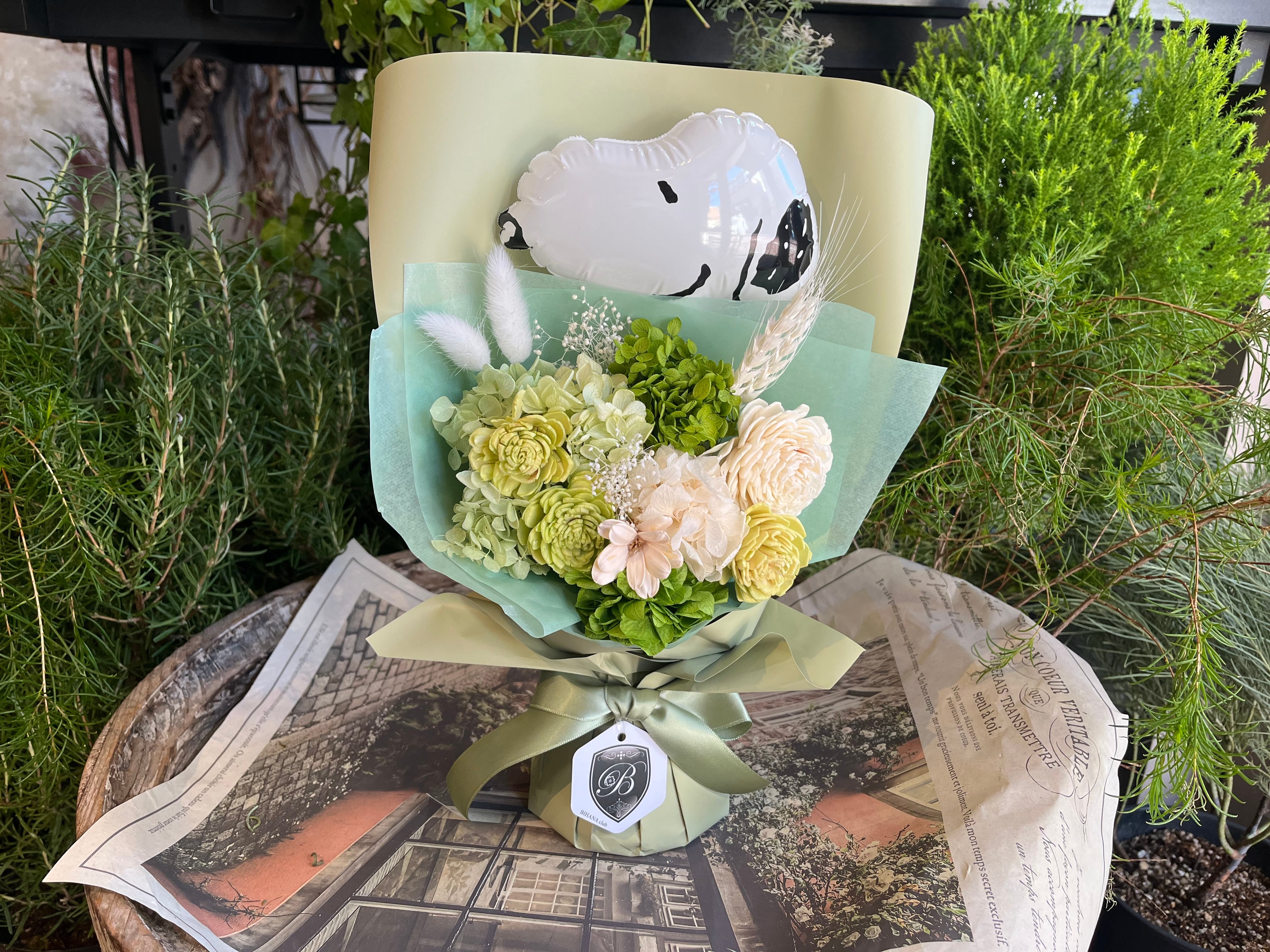 SOLDOUT★雑貨屋がつくる！スヌーピー在庫わずか！卒業花束★バルーンブーケ SNOOPY 卒業祝いバルーンブーケ その他インテリア雑貨 N's balloon