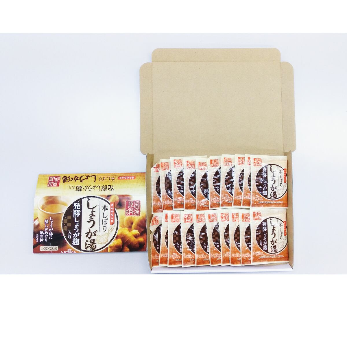 専用出品　箱無し　生しぼりしょうが湯 楽天市場】生姜湯 自然王国 生しぼり しょうが湯18g×20袋 5箱