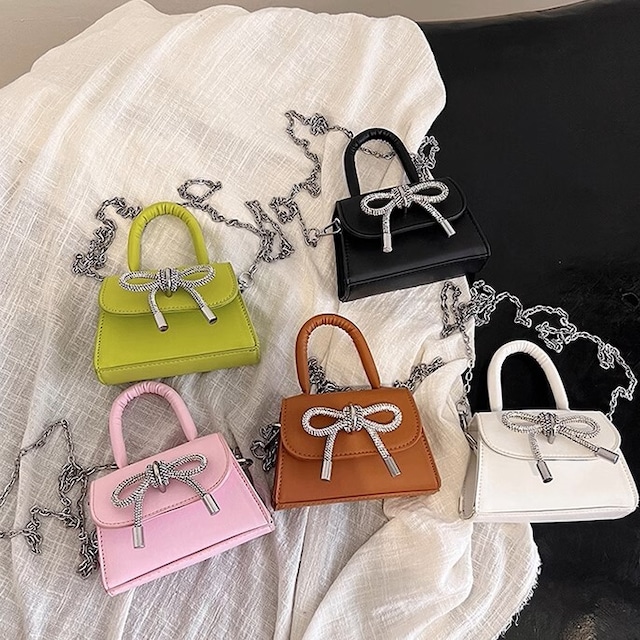 ribbon mini shoulder bag