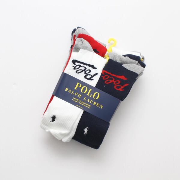 Polo｜Script Logo Socks (6p set)