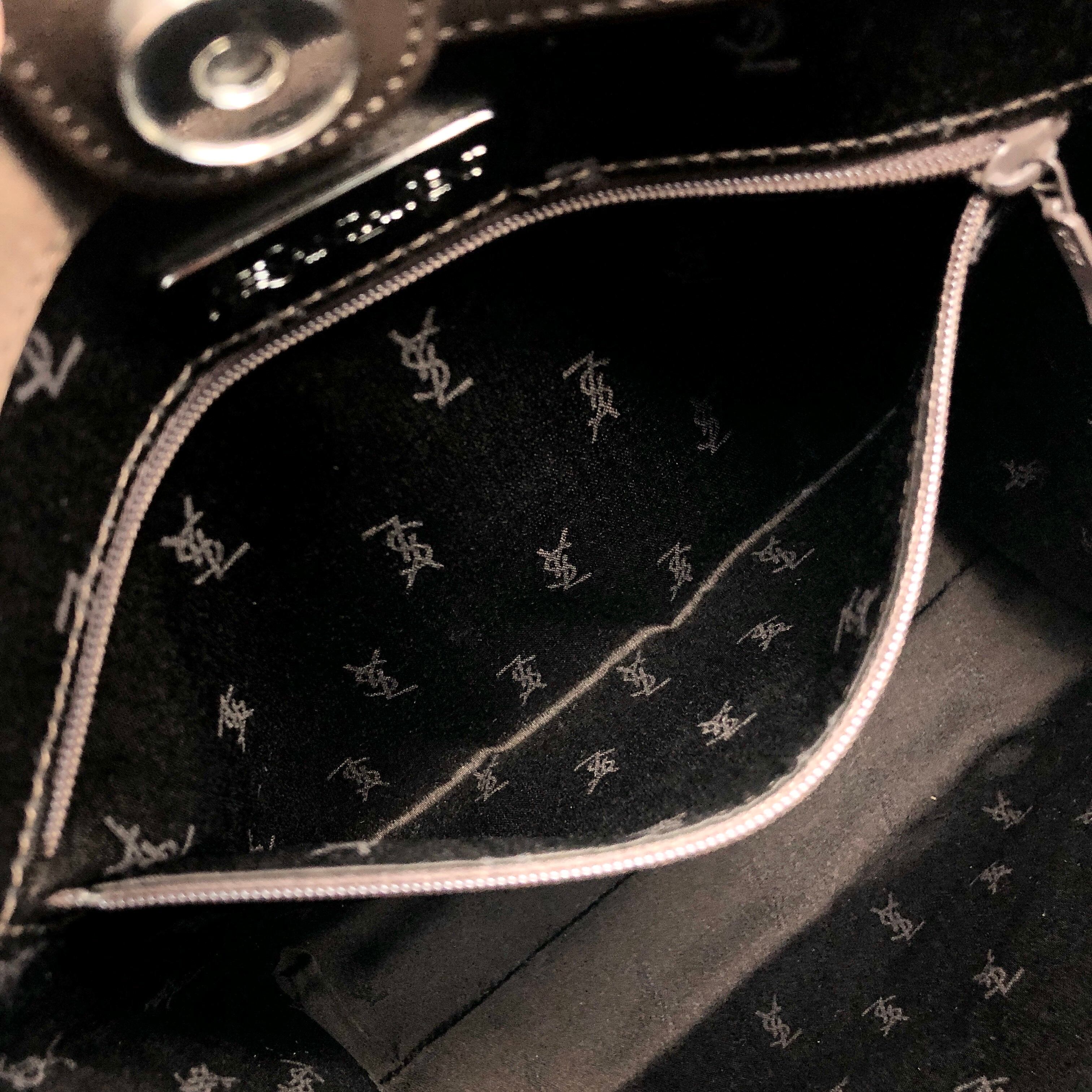 Yves Saint Laurent イヴ・サンローラン ハンドバッグ ブラウン YSL