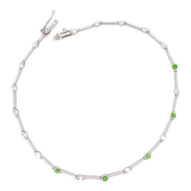 PT850 0.18ct  ﾃﾞﾏﾝﾄｲﾄﾞｶﾞｰﾈｯﾄﾌﾞﾚｽ