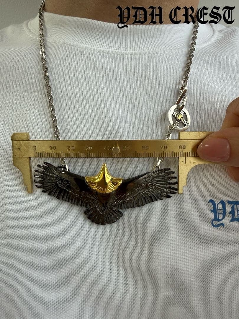 ✨GYGQ ガンメタ加工 ネイティブアメリカン イーグルネックレス 刻印