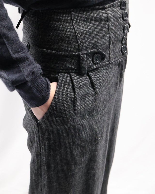 waist design straight slacks