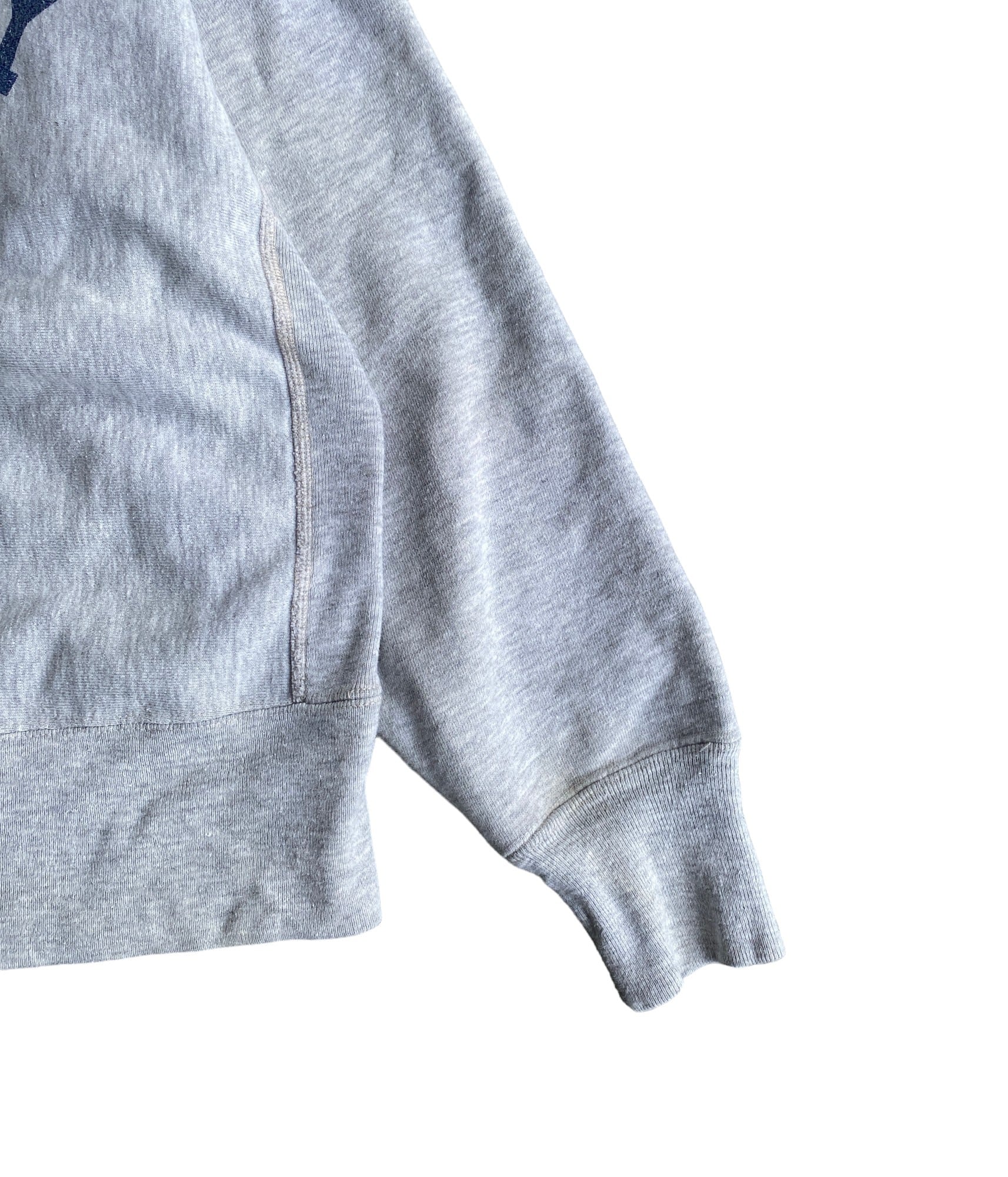 Vintage 80s champion reverse weave sweat shirt -US NAVY 染み込み 