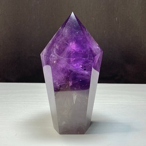 希少☆ロマネシュ鉱入り・色合い美麗☆アメジスト ポイント