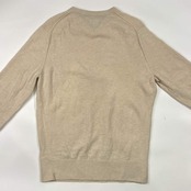 TOMMY HILFIGER トミーヒルフィガー WOOL EXTRA FIE ウール ニット セーター L/アイボリー系 メンズ