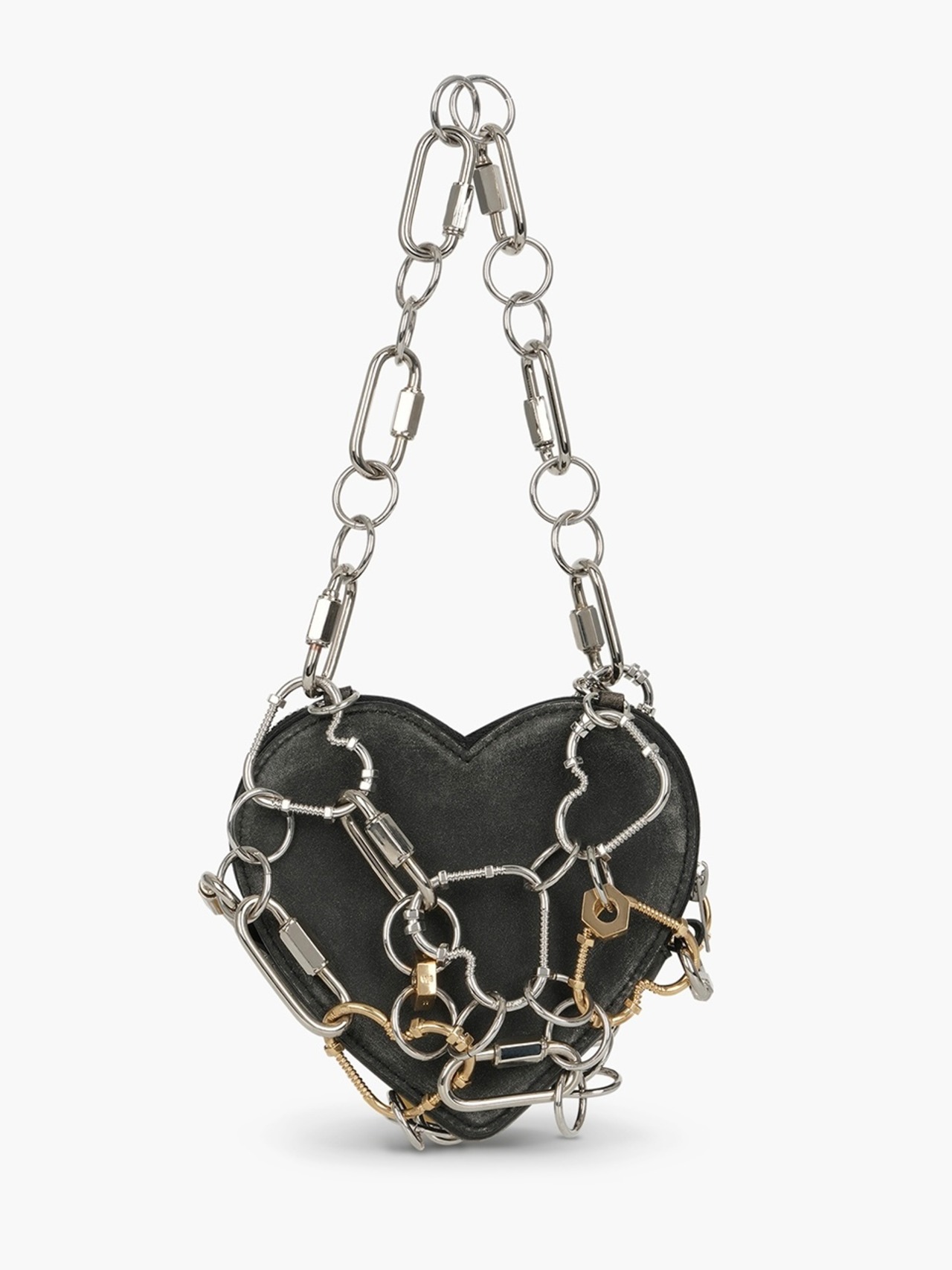 【26AW】WE11DONE ウェルダン / バッグ / SILVER HEART CHAIN BELT BAG - 3