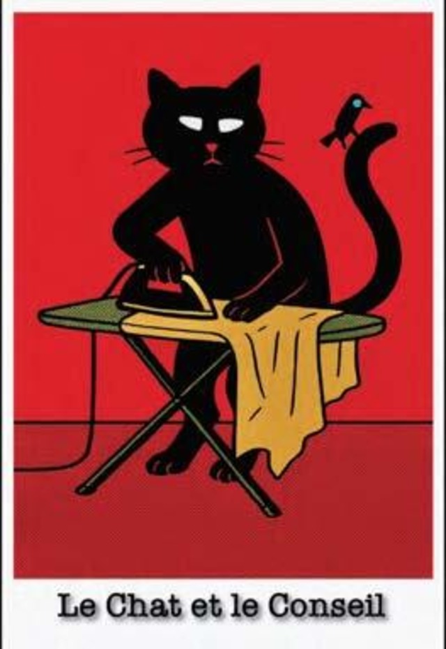 George Bayer   "le Chat and the Board"  1/3