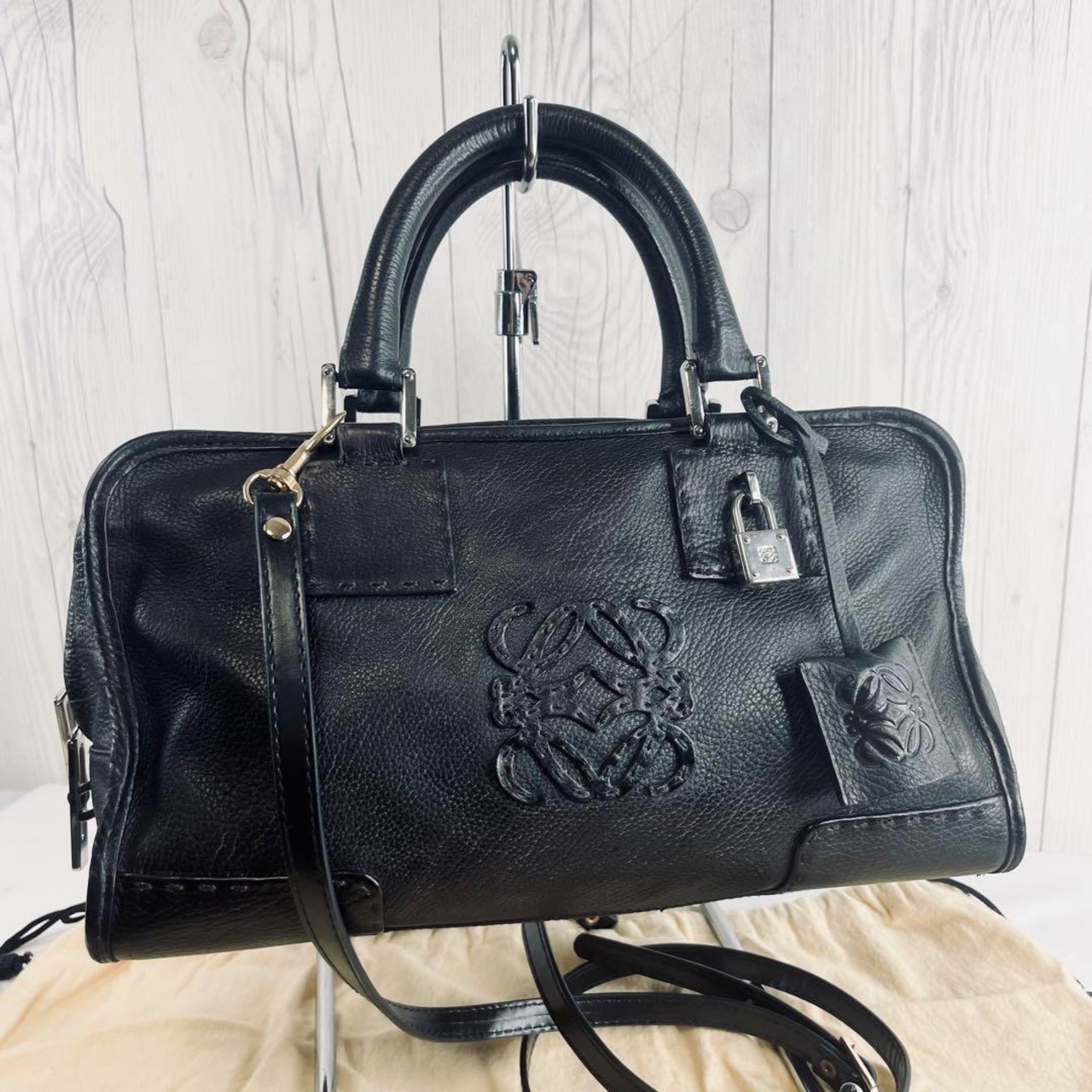 ロエベ 膿ん LOEWE アマソナ23 アナグラム ハンドバッグ 2way  