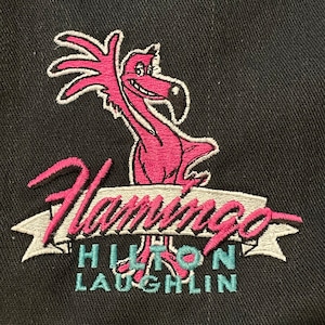 【JARMAIN APPAREL】90s スタジャン ブルゾン ヒルトン ホテル flamingo hilton laughlin 企業系 刺繍ロゴ US古着