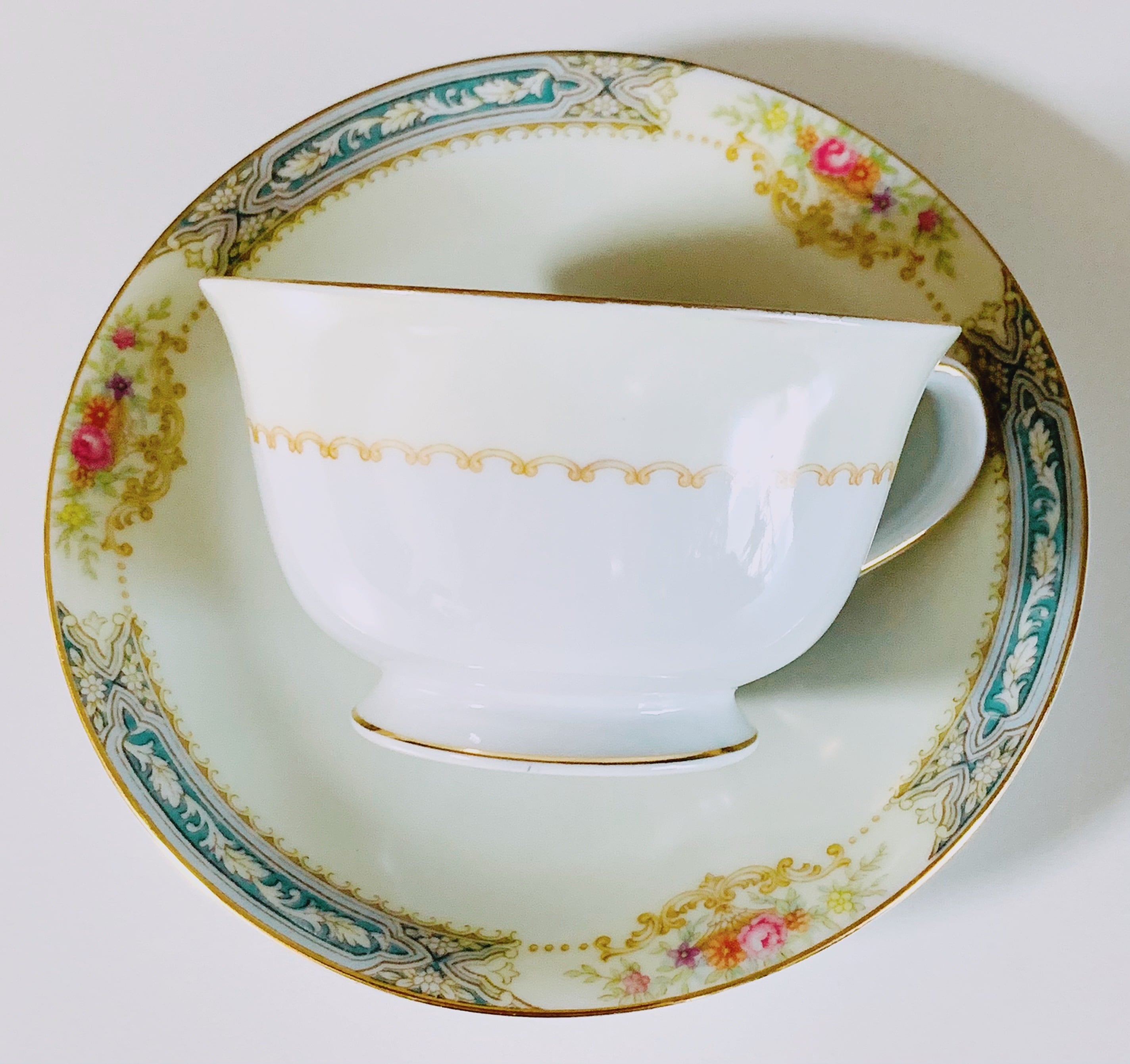 Old Noritake cup & saucer (rose china mark) | Dans La Nuit - antique