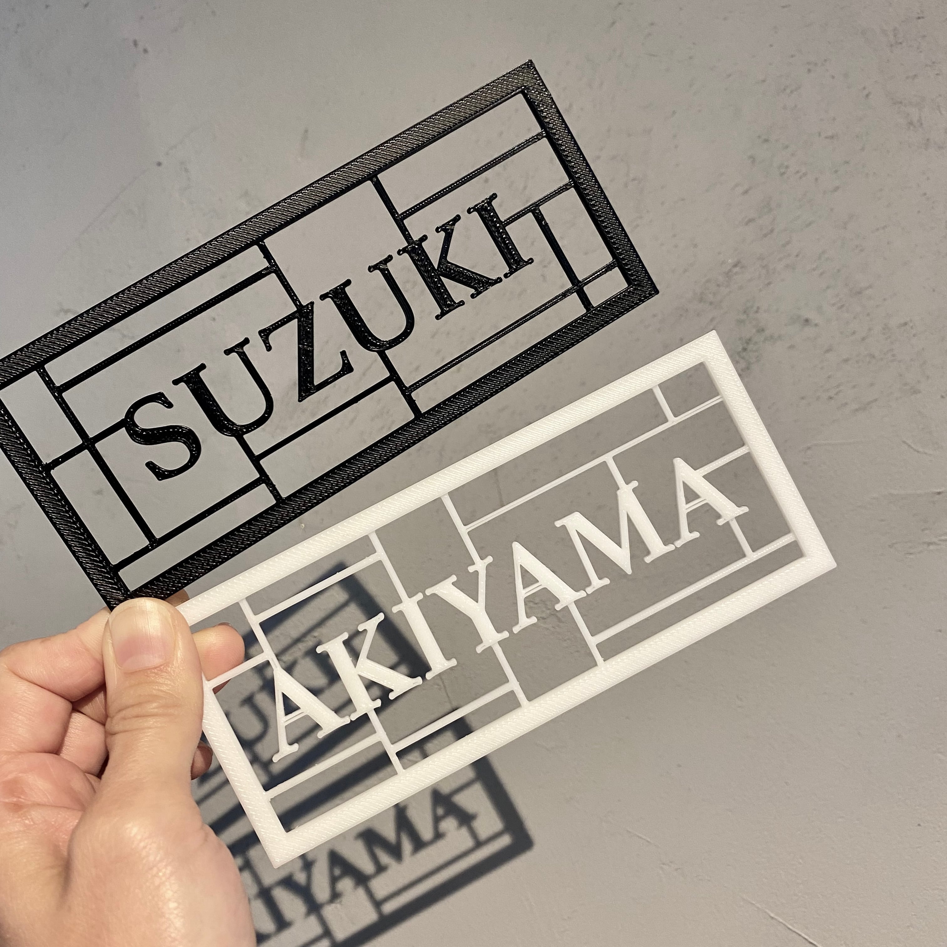 表札】アンティーク調ネームプレート_029 | HUNDRED TASTE｜ハンド