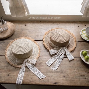 予約 : Mayo straw hat〔mkids〕