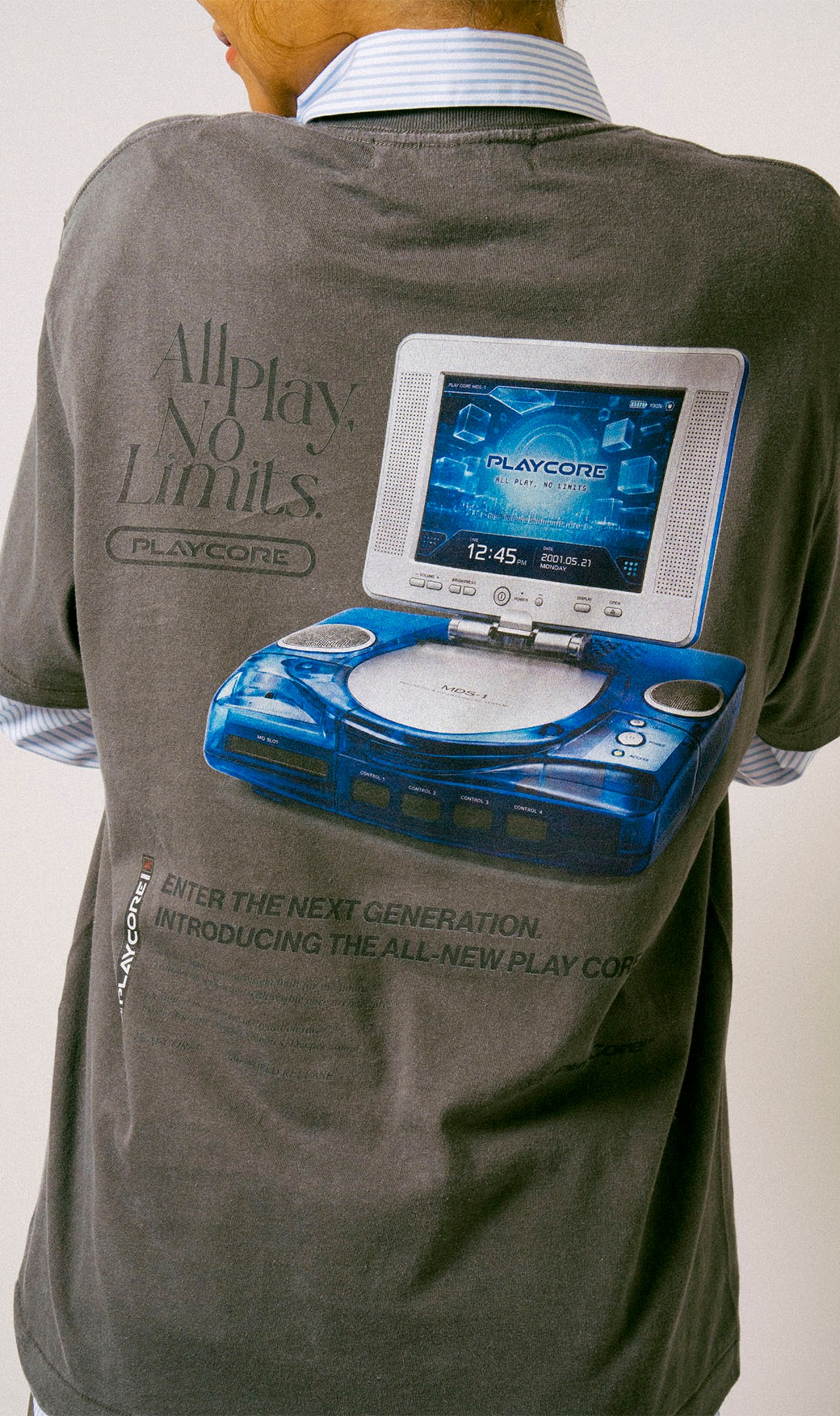 Gaming Console Tee / FADE BLACK - 6