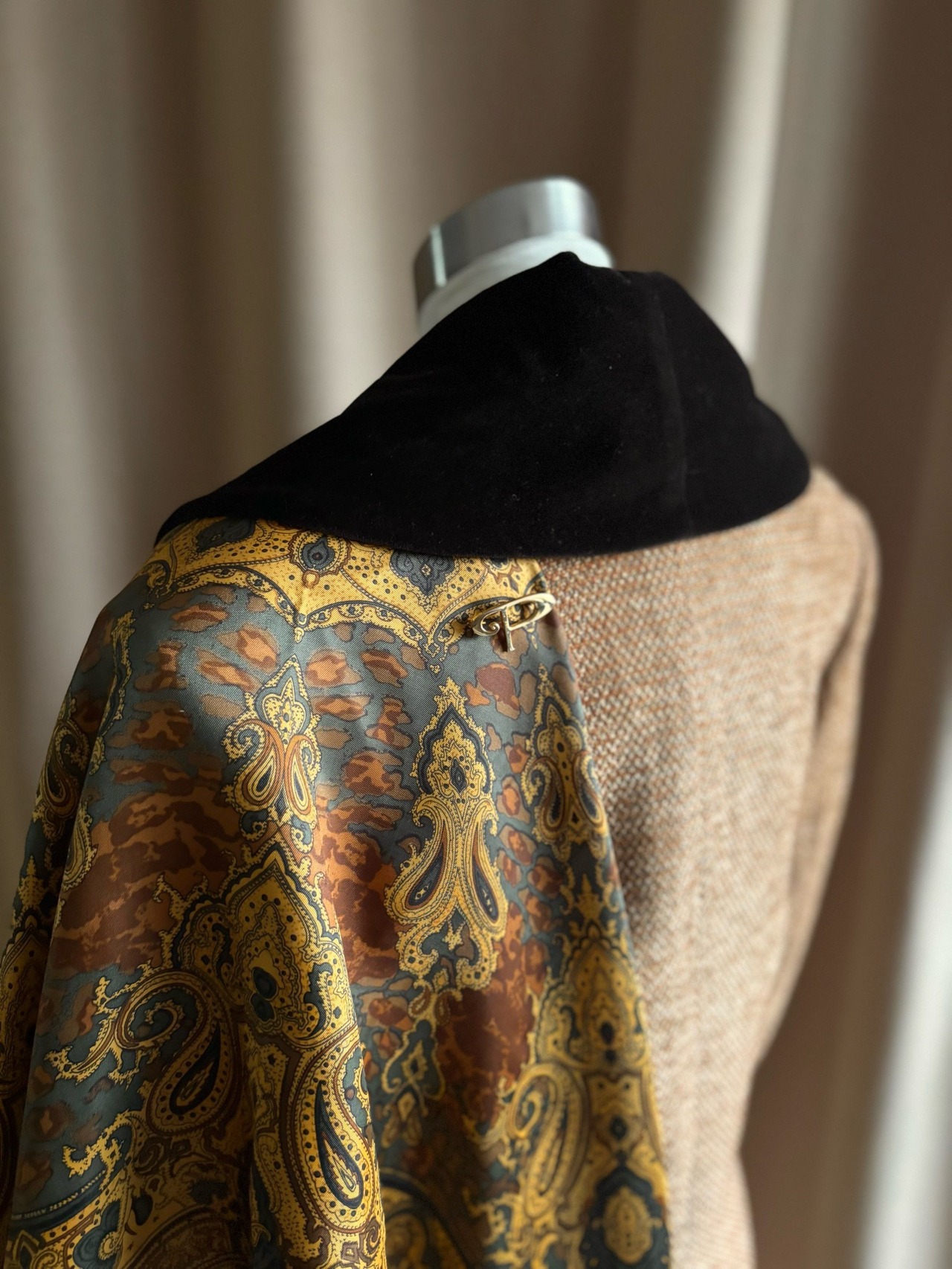 broach & scarf rétro set jacket-5070-11