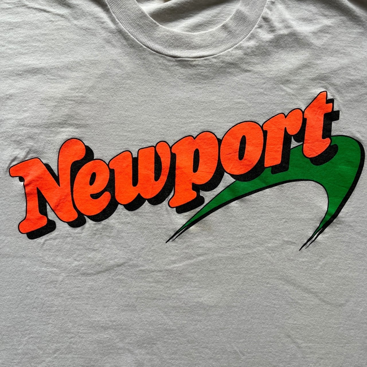 Newport 90s Orange Green Logo Tee | Vintage High Line