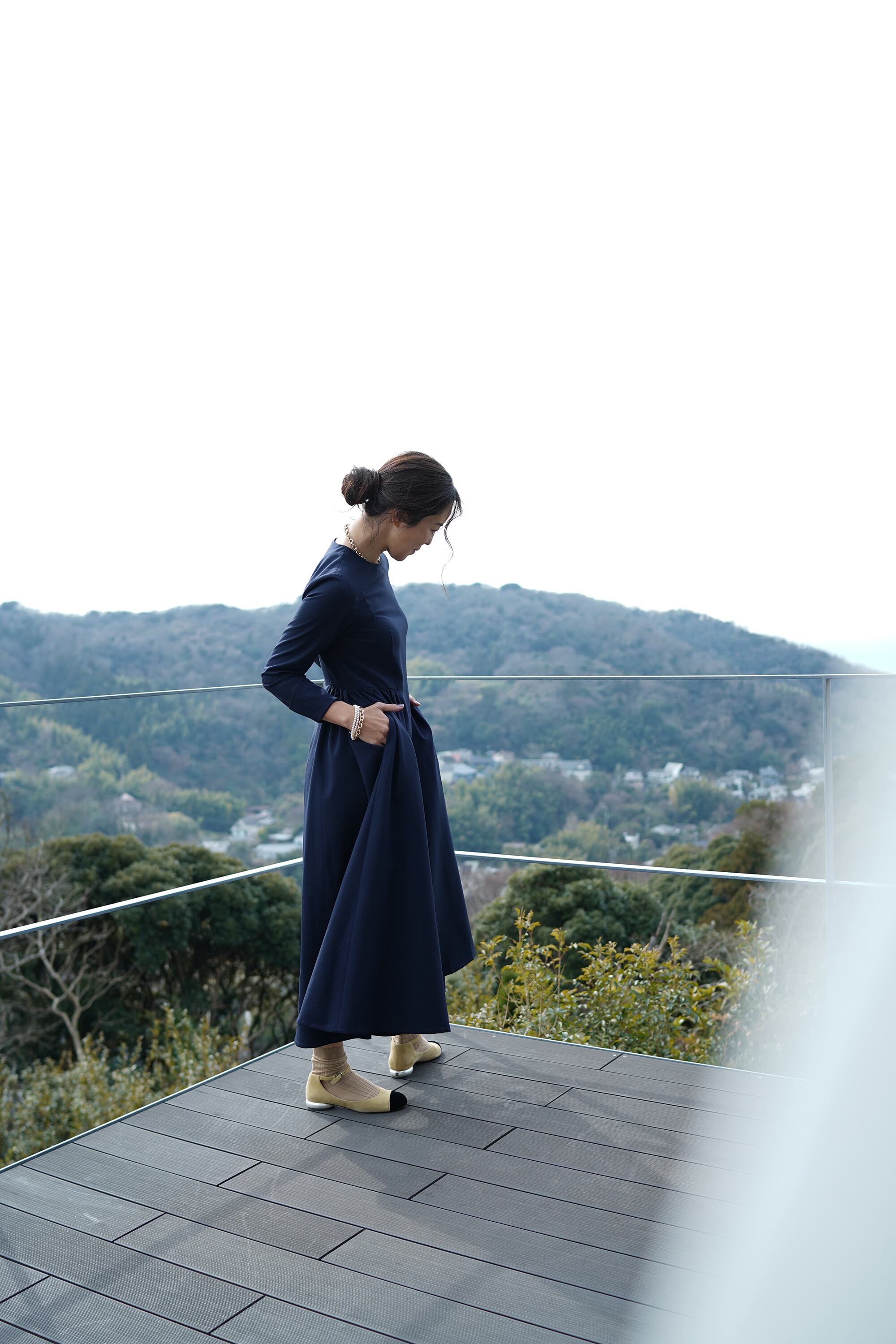 EVERYDAY DRESS mature ネイビー | THE9SHOP 