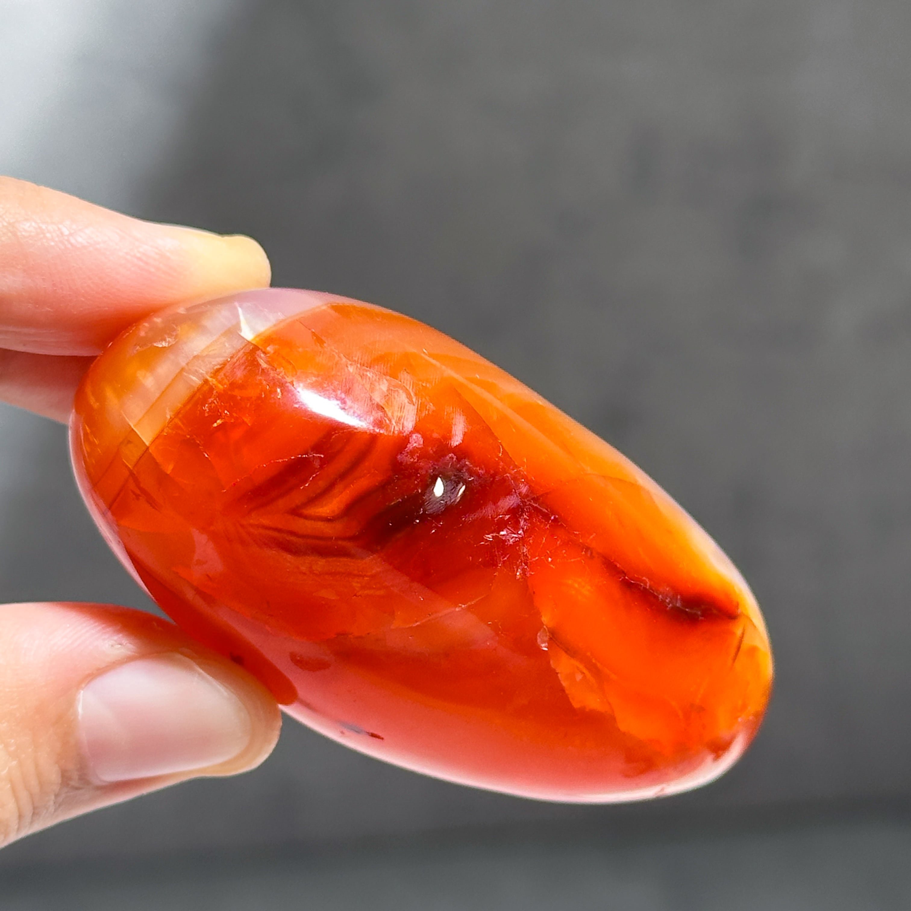 カーネリアン パーム 04♢ Carnelian ♢天然石・鉱物・パワーストーン