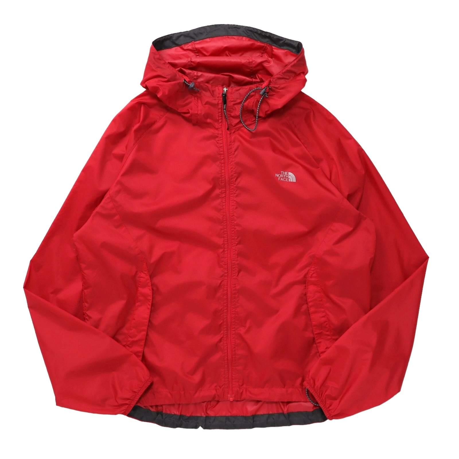 THE NORTH FACE ナイロンマウンテンパーカー 赤 古着 薄手 メンズL相当 ...