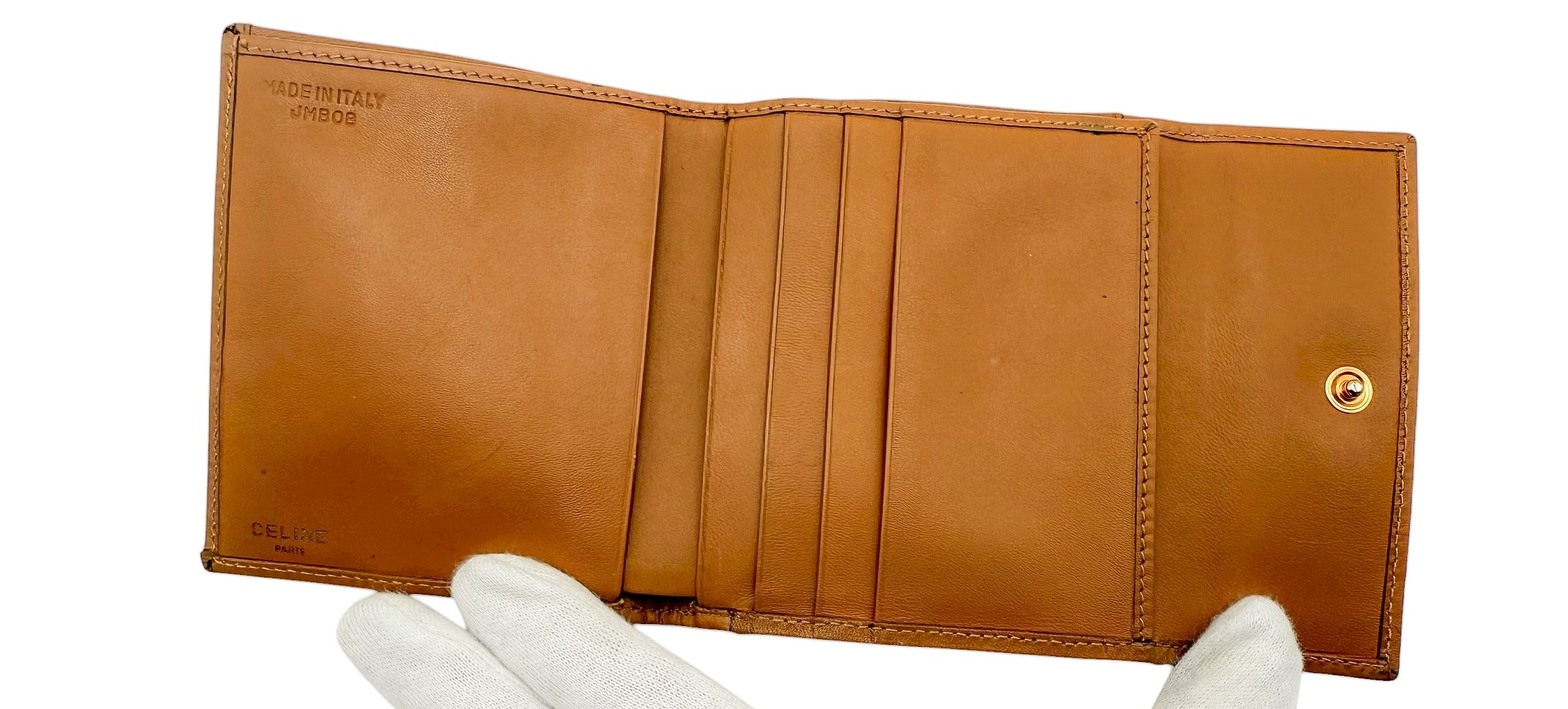 CELINE セリーヌ マカダム トリオンフ がま口 三つ折り財布 | irodori