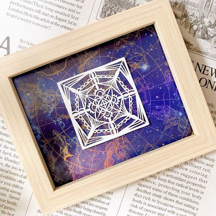 切り絵「宇宙の羅針盤」 | 星ツムリ研究所