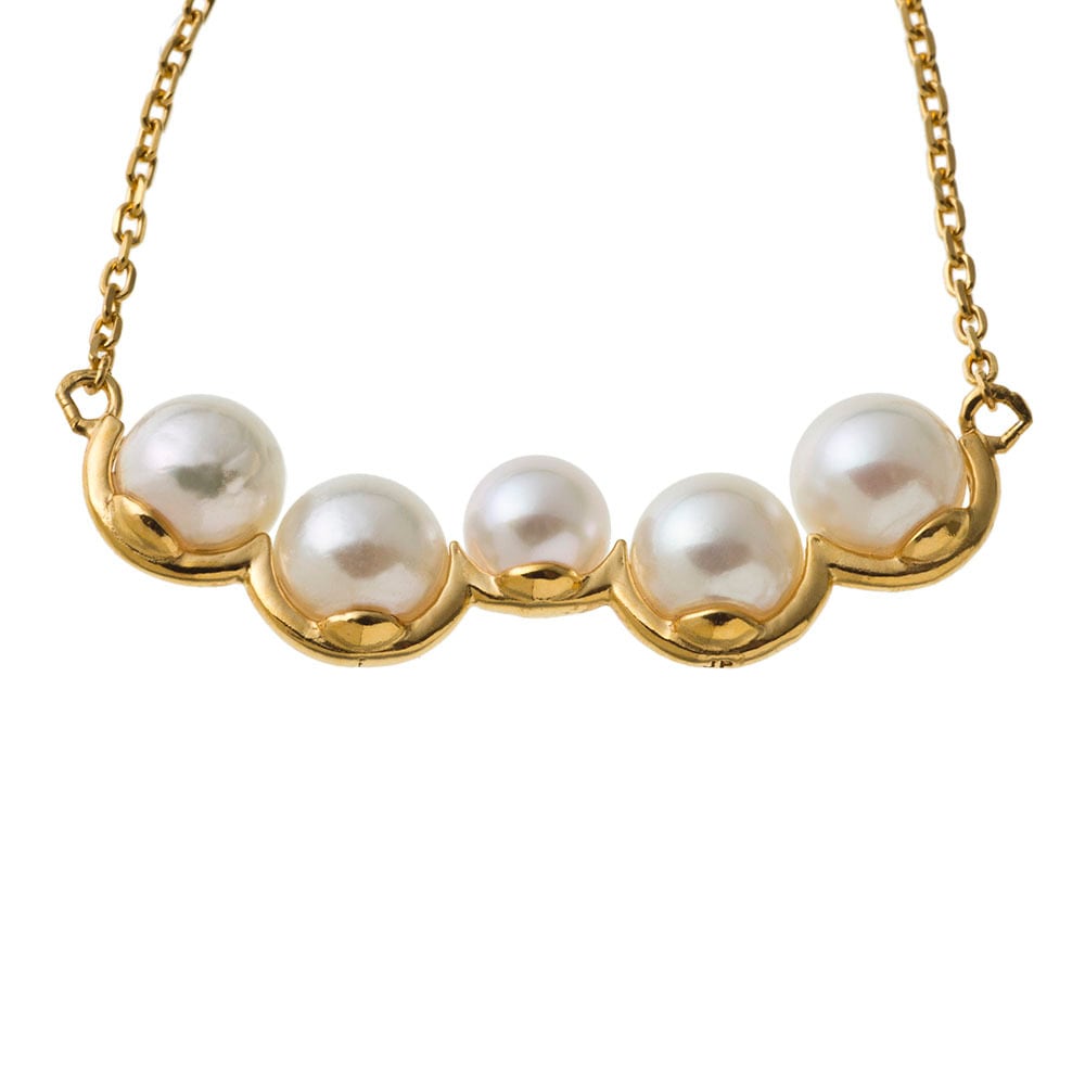 Random pearl bar necklace ランダムパールバーネックレス ELP0007SG