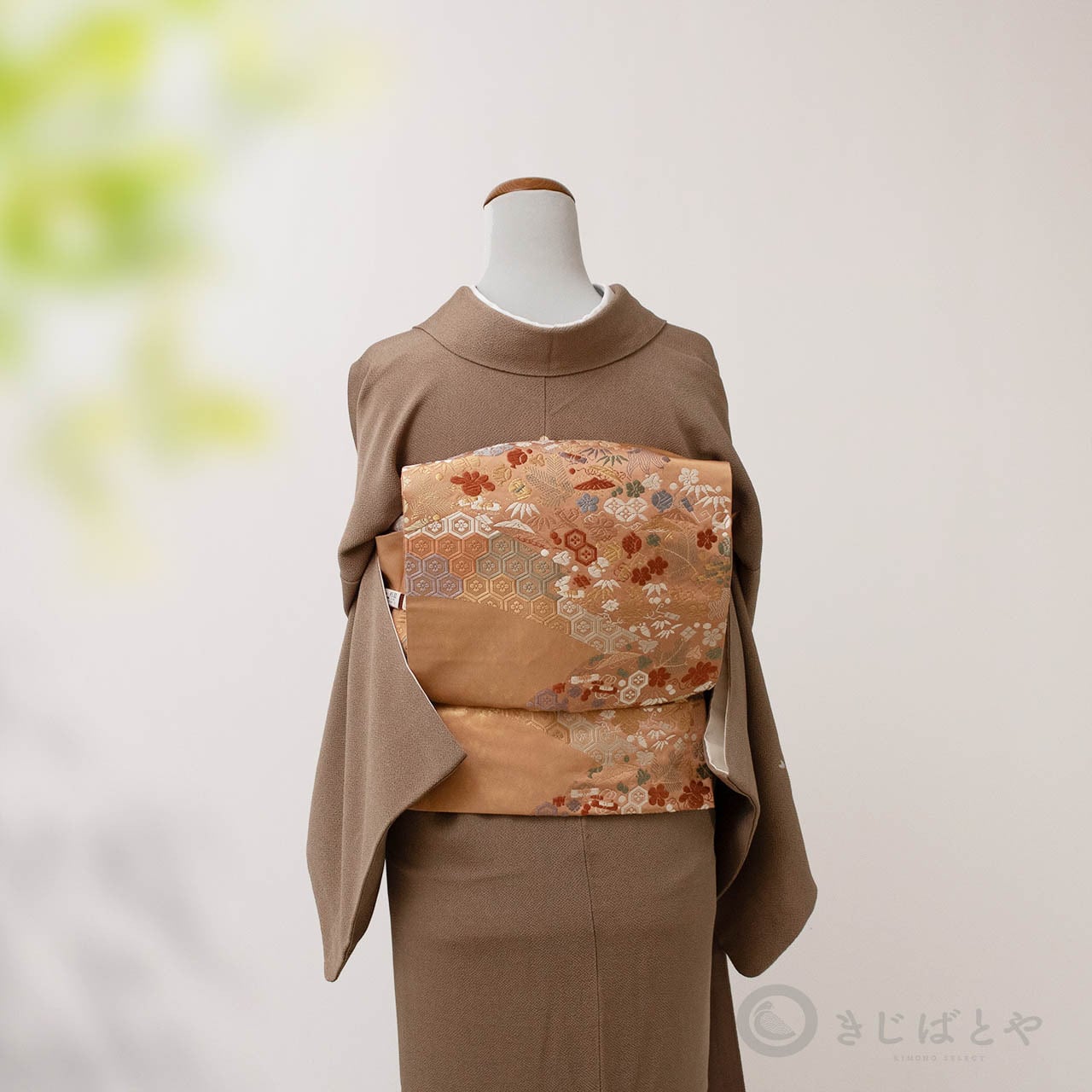 正絹 纁（そひ）色に宝尽くしの袋帯 | きじばとや