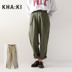 【SALE 50%OFF】KHA:KI [カーキ] TWO POCKET TROUSERS [MIL-22HPT154] ツーポケットトラウザーズ・ミリタリーカーゴパンツ・カーゴパンツ・LADY'S [2022SS]