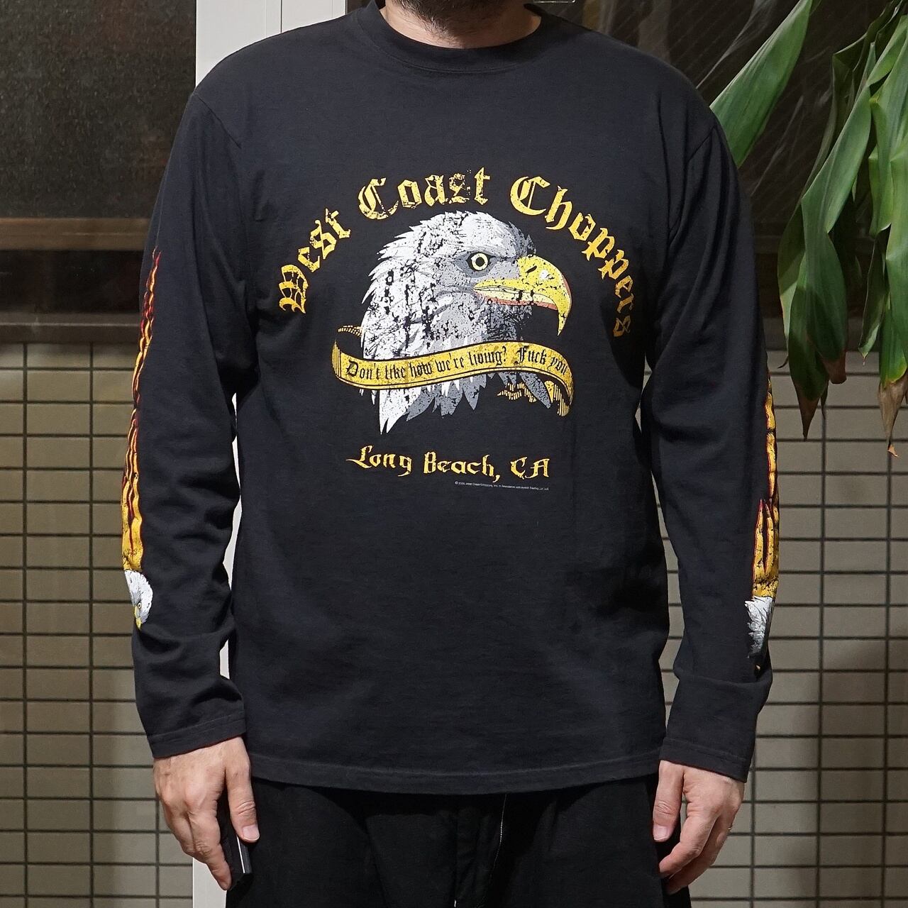 00's West Coast Choppers Devil Spade Red Black S/S 【L】 | JUNK