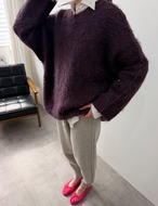 【新作5％OFF・3日間】Over-fit Huwa-Huwa Knit_6colors
