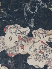 【受注商品】Rumi Rockキモノ「江戸天文学」ベージュ　[A1777]