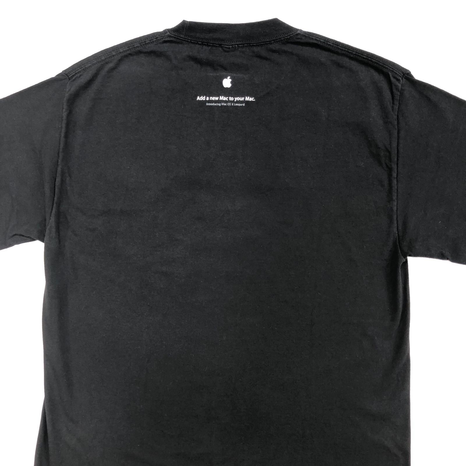 00s Apple leopard print T Apple 企業　アドバ UNKNOWN 00年代 APPLE Mac OS X レパード OS X Leopard 企業 ロゴ T