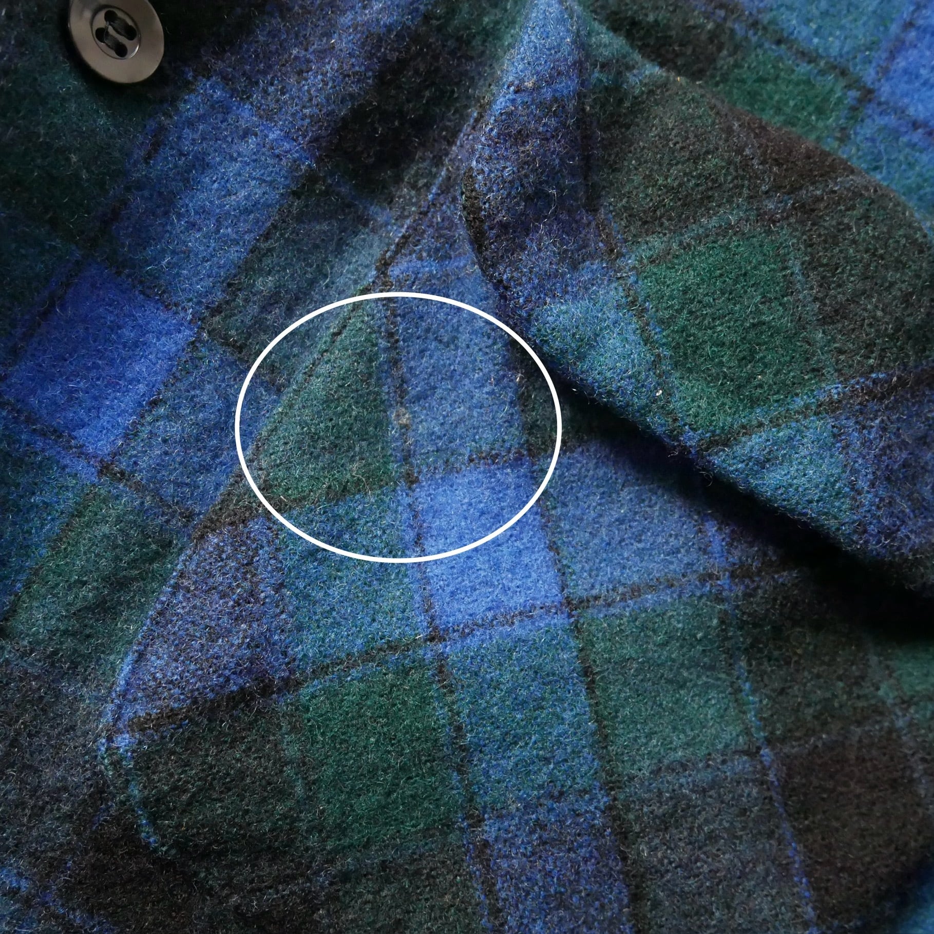 Made in USA 70s pendleton blue green check wool shirt Made in USA 70s pendleton blue green check wool shirt