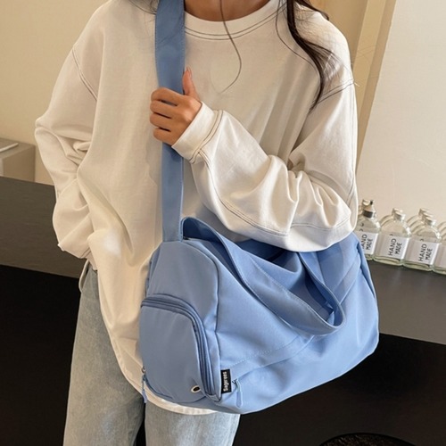 ダブルハンドル ナイロン製 ボストンバッグ *6col* Y0275 画像