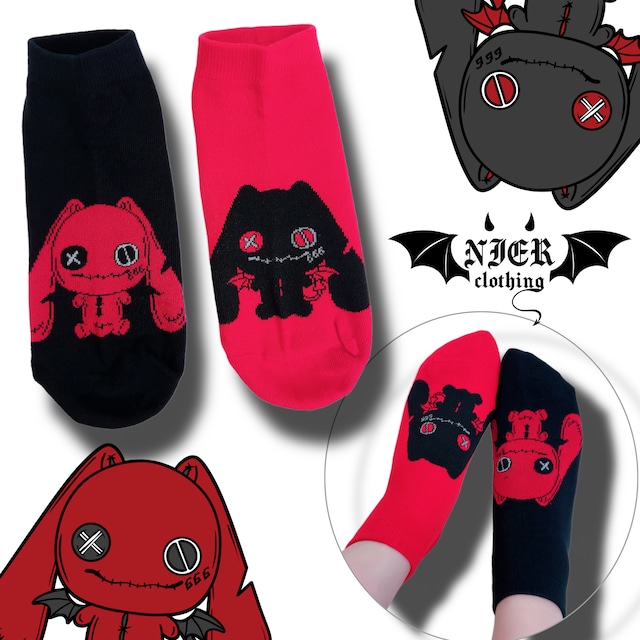 TWO-TONE SOCKS【TWIN DEVIL NIER】