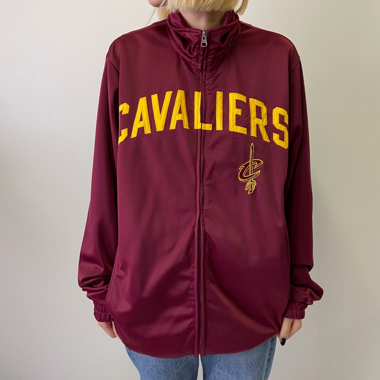 NBA cleveland cavaliers チームロゴ 刺繍 トラックジャケット 