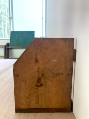 レトロな木味の本立て〖古家具〗