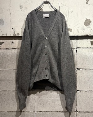 【Caka otto】60's "TOWNE AND KING" Rare Gray Color Vintage Kid Mohair Knit Cardigan