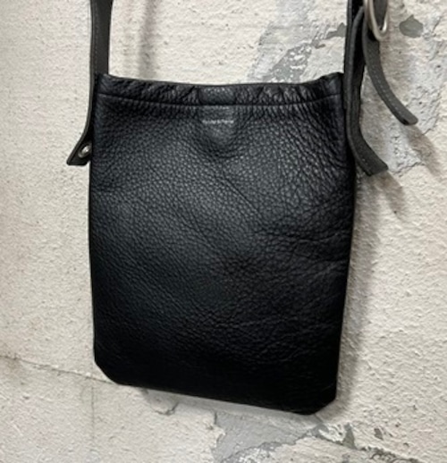 Hender Scheme　エンダースキーマ　one side belt bag small レザーバッグ　ブラック　【表参道t04】
