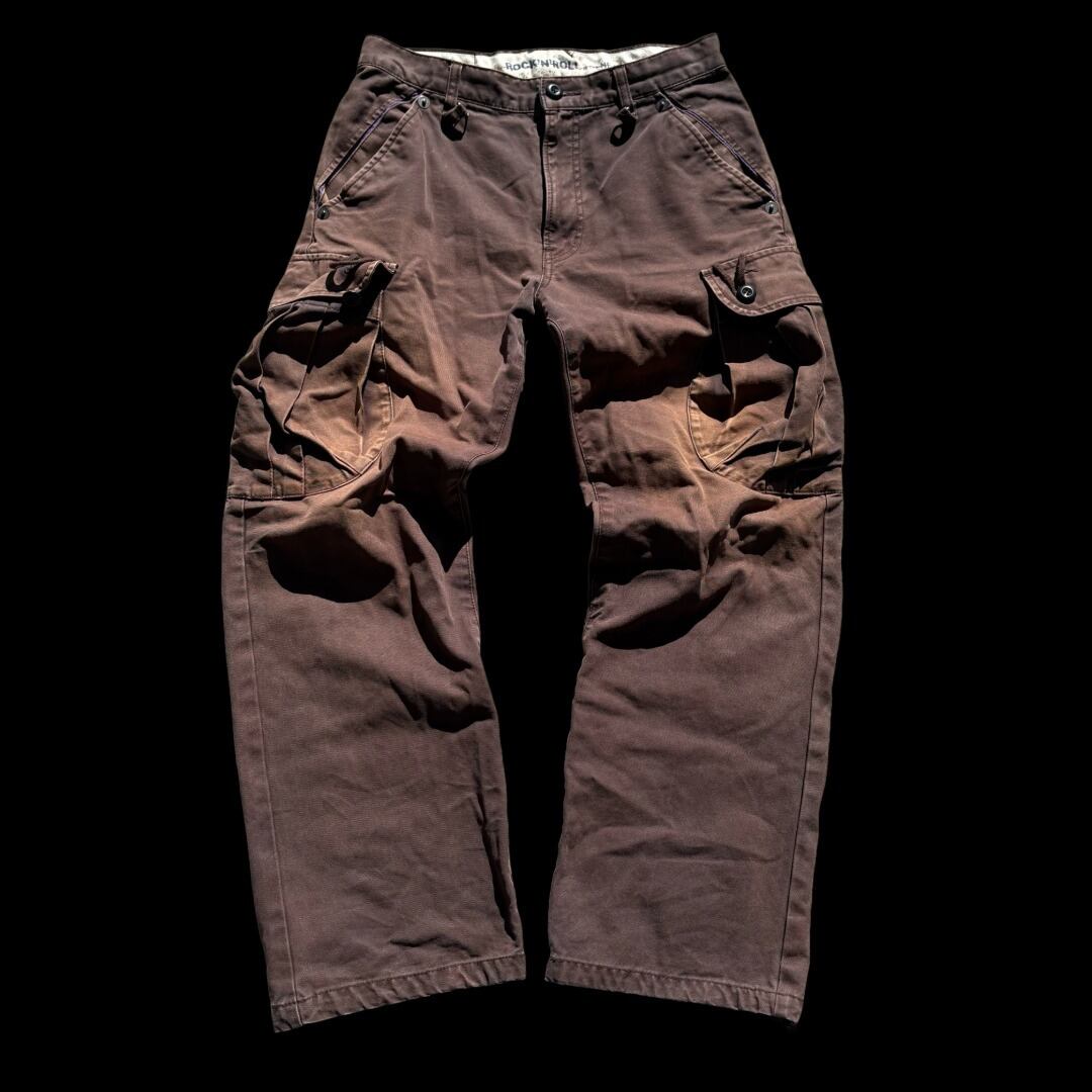PPFM カーゴパンツ PPFM FADED RIPPED CARGO PANTS | fastquickrapidspeedy